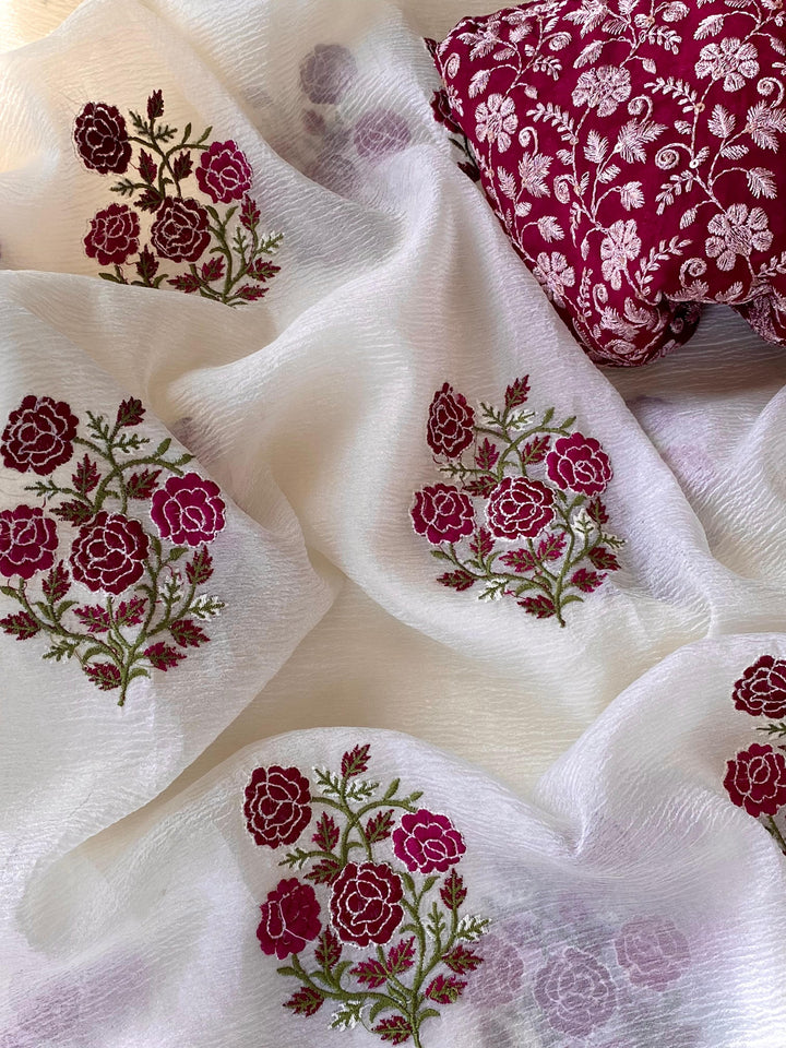 Sizzling With Style Crush Chiffon Georgette Saree