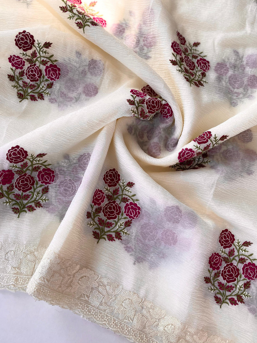 Sizzling With Style Crush Chiffon Georgette Saree