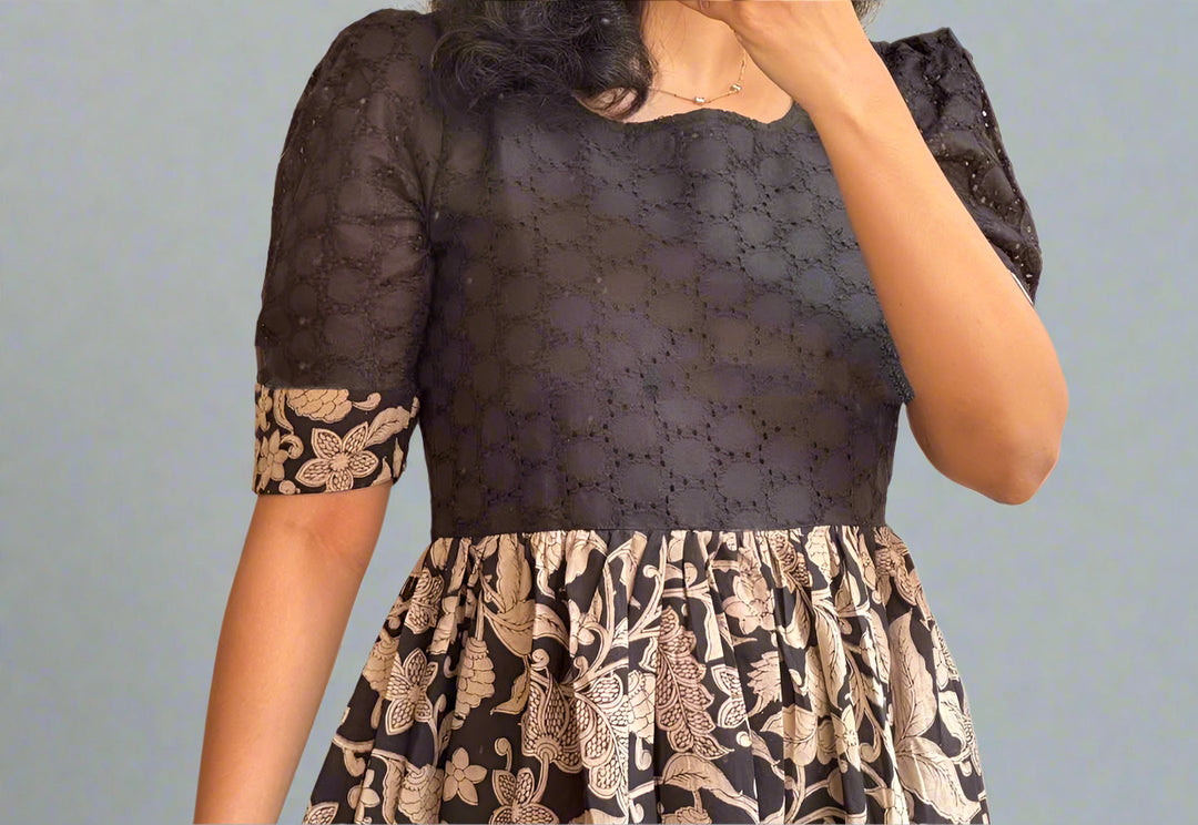 Fashion Wave Cotton Midi Dress