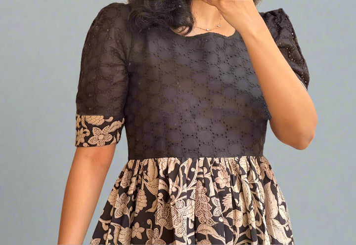 Fashion Wave Cotton Midi Dress