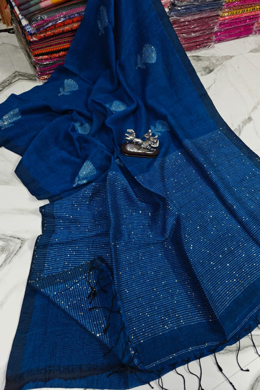 Living In Color Linen Saree