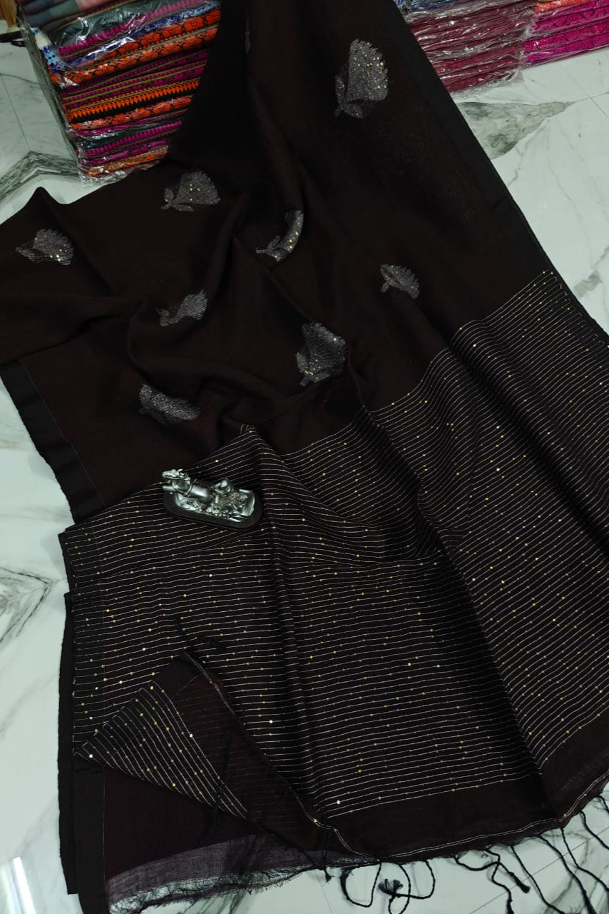 Living In Color Linen Saree