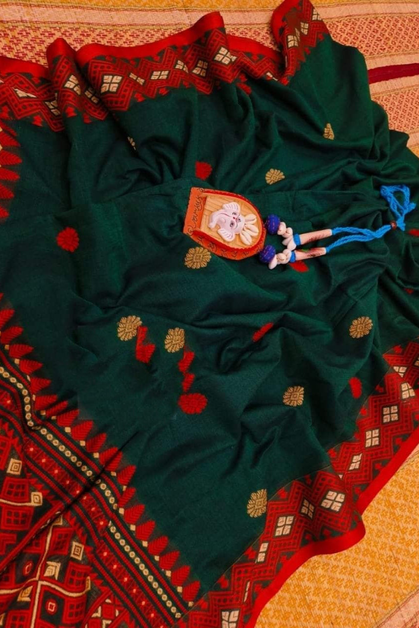 Light Layers Mercerized Cotton Banarasi Saree