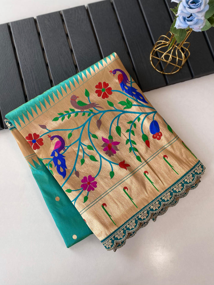 Peacock Paithani Silk Saree