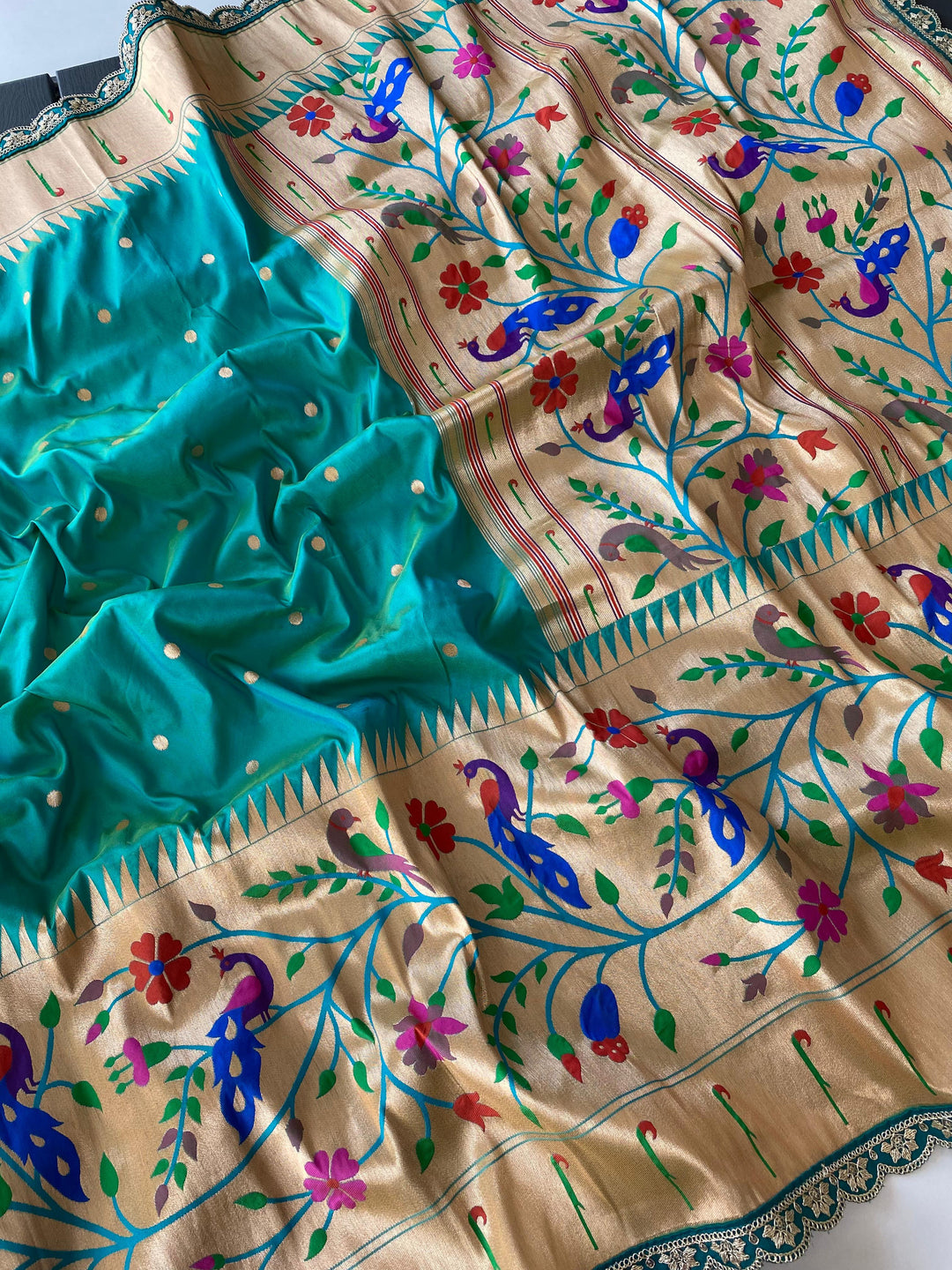 Peacock Paithani Silk Saree