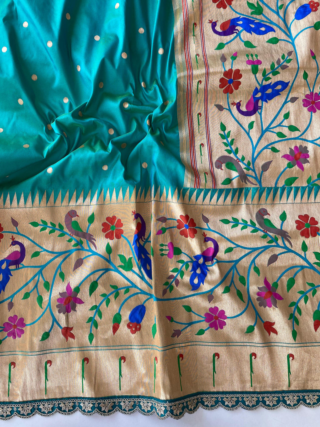 Peacock Paithani Silk Saree