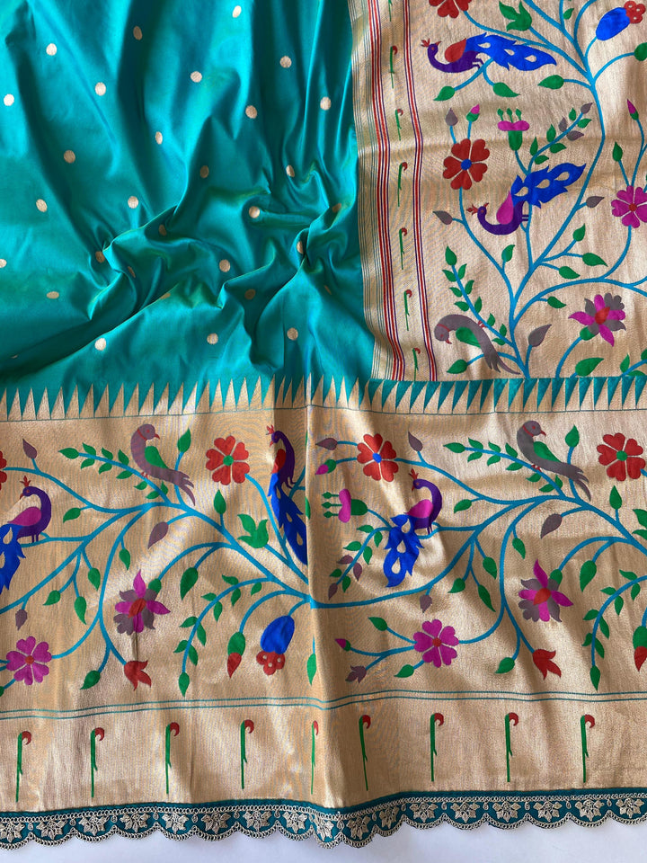 Peacock Paithani Silk Saree