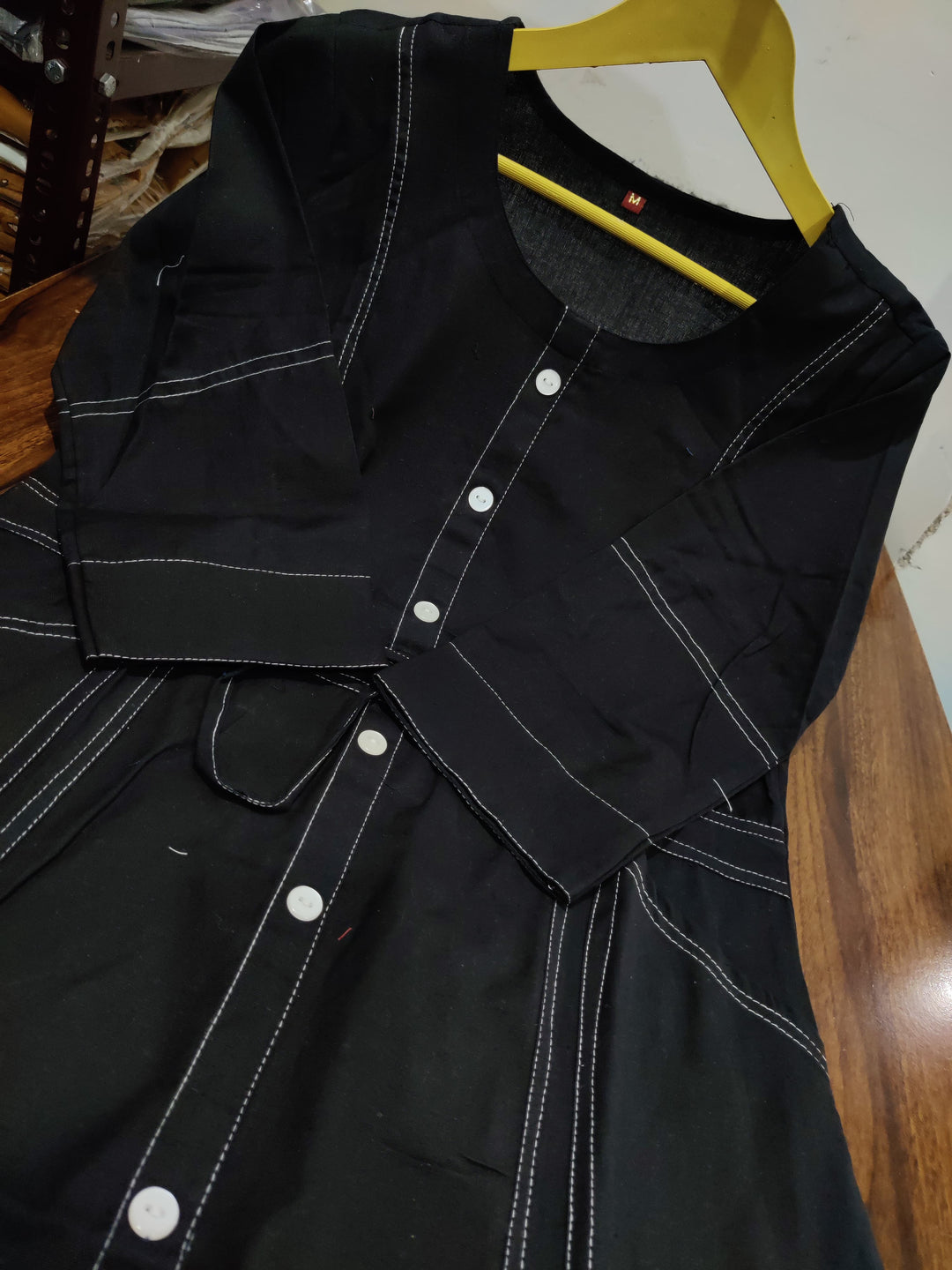 Blazing Art Black Cotton Dress