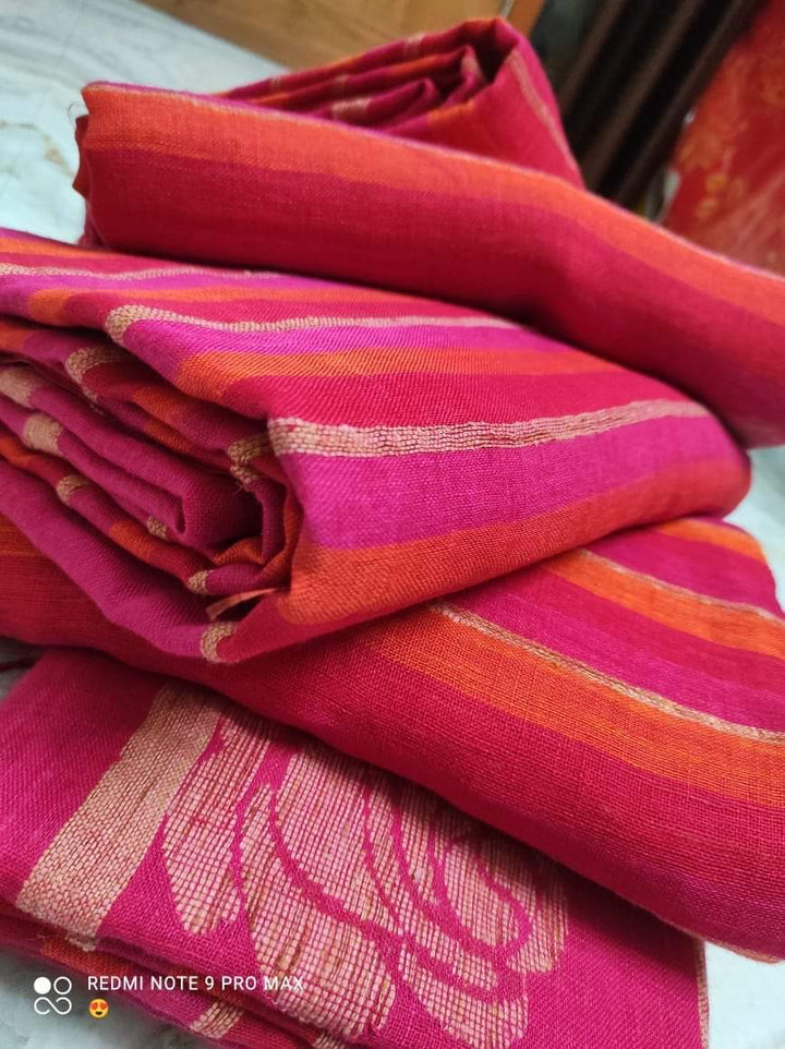 Beauty In Routine linen Banarasi Saree
