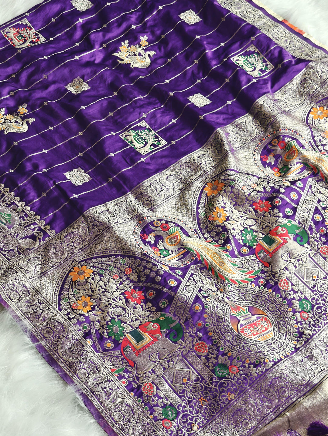 Celebrating You Today Mashru Satin Silk Saree