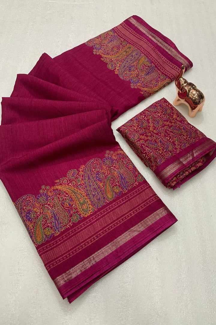 Heartwarming Tussar Silk Saree