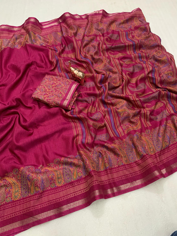 Heartwarming Tussar Silk Saree