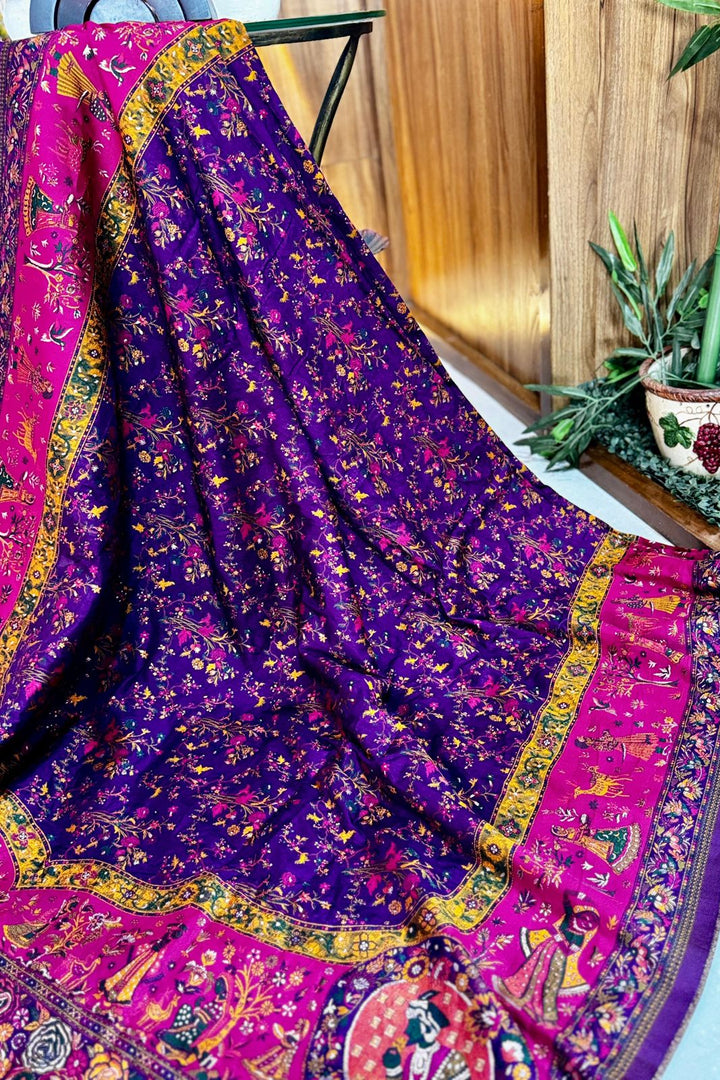A Woman’s Courage Pashmina Silk Saree