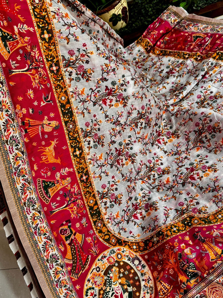 A Woman’s Courage Pashmina Silk Saree