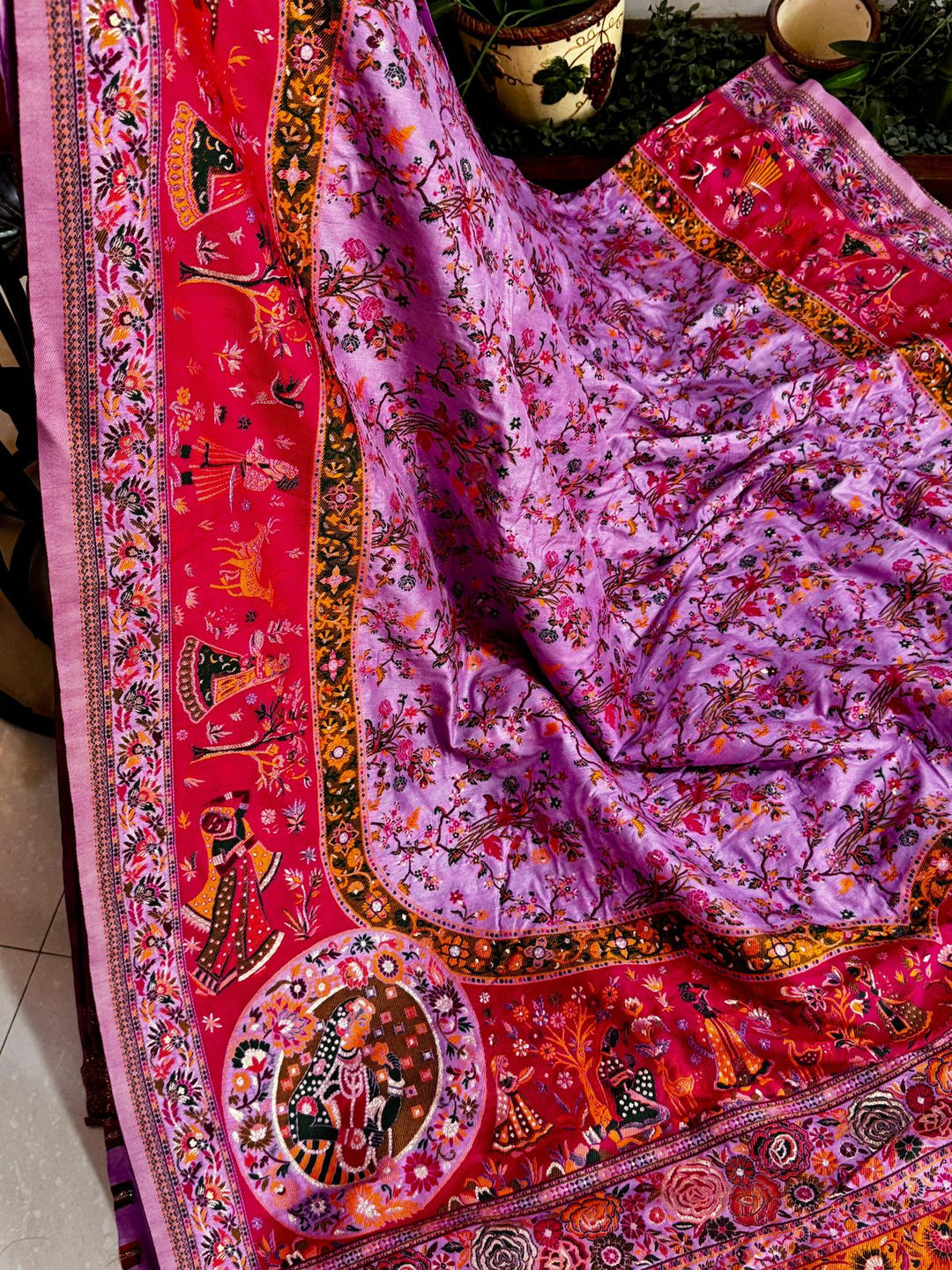 A Woman’s Courage Pashmina Silk Saree