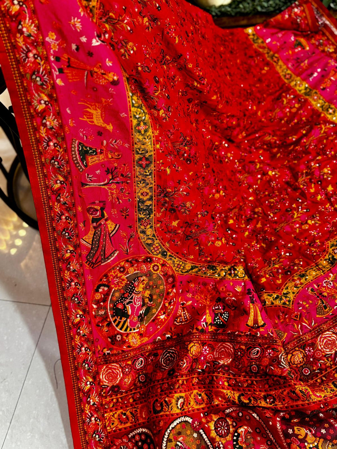A Woman’s Courage Pashmina Silk Saree