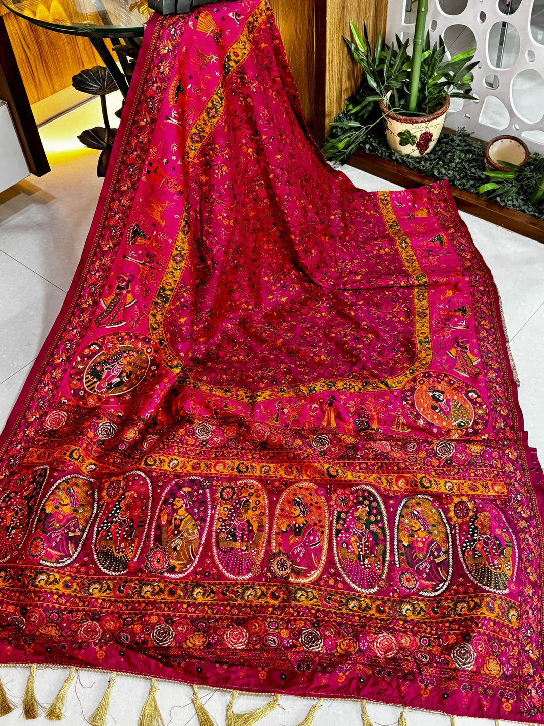 A Woman’s Courage Pashmina Silk Saree