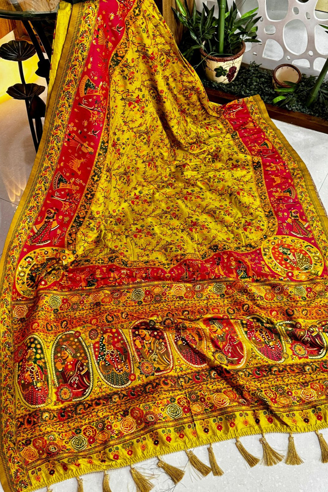 A Woman’s Courage Pashmina Silk Saree