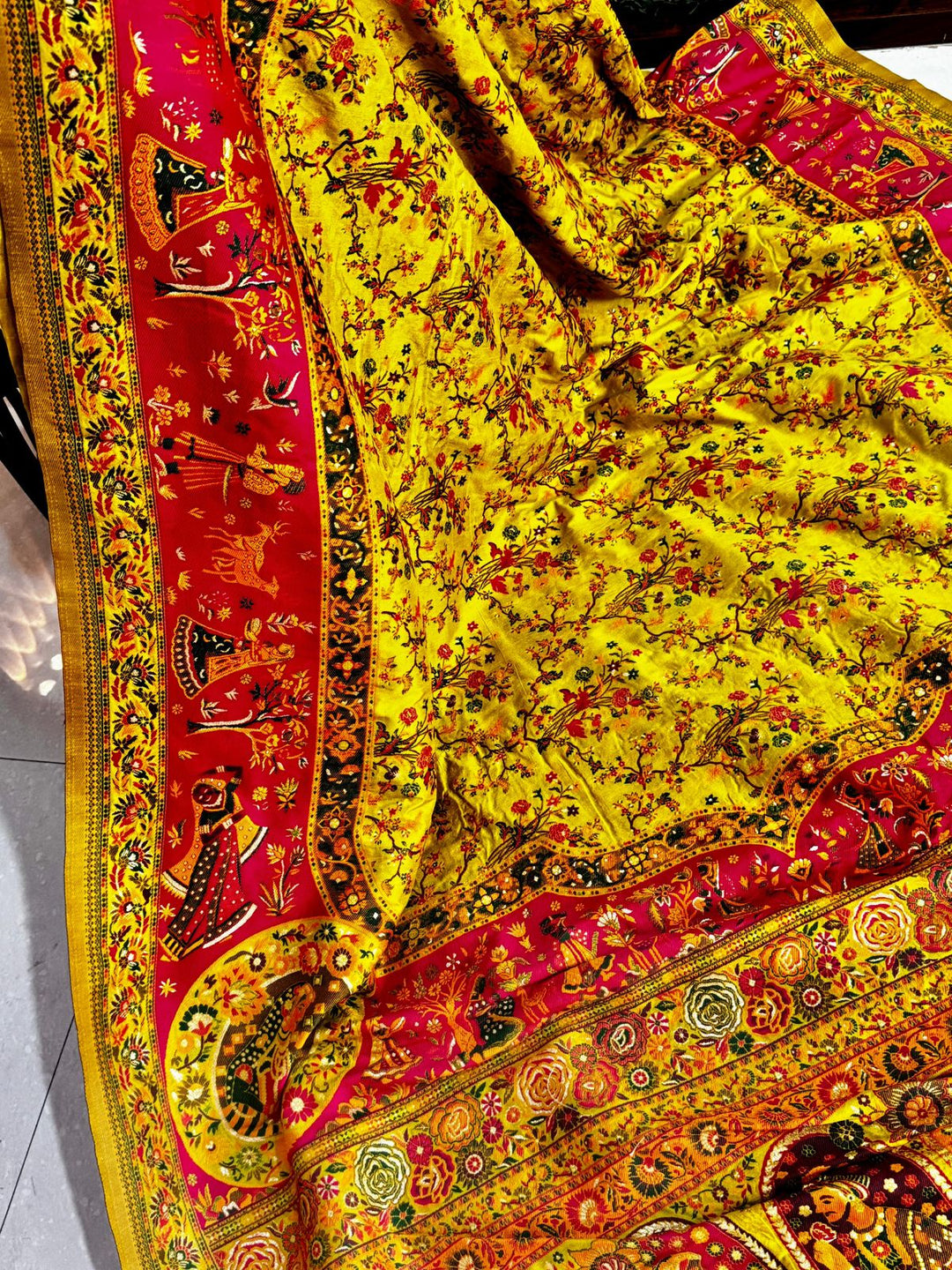 A Woman’s Courage Pashmina Silk Saree