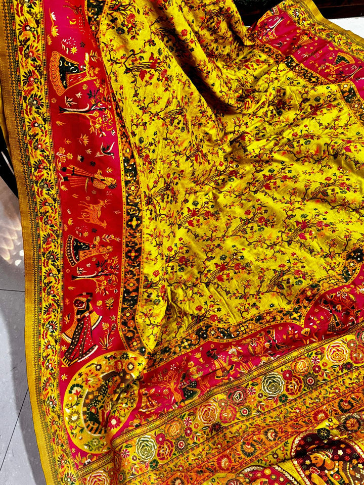 A Woman’s Courage Pashmina Silk Saree