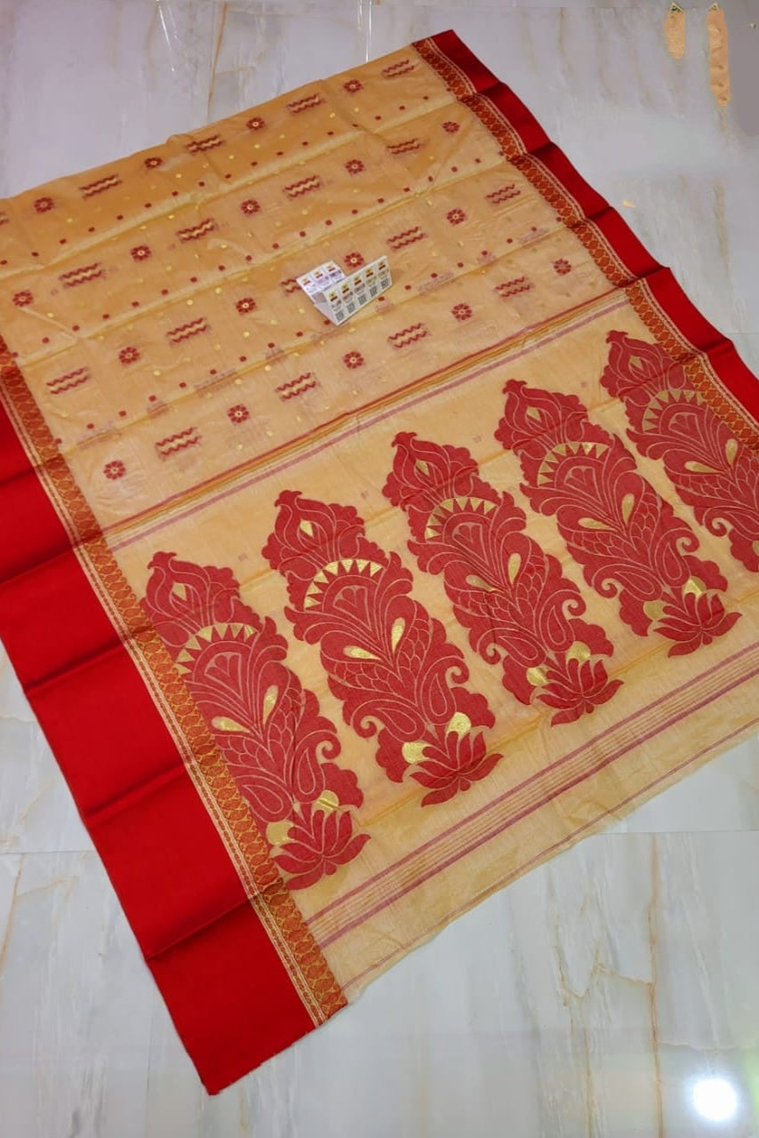 Subarnarekha Tussar Jamdani Saree