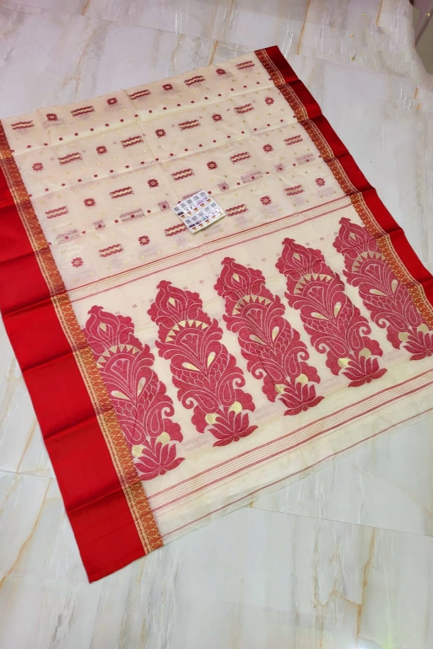 Subarnarekha Tussar Jamdani Saree