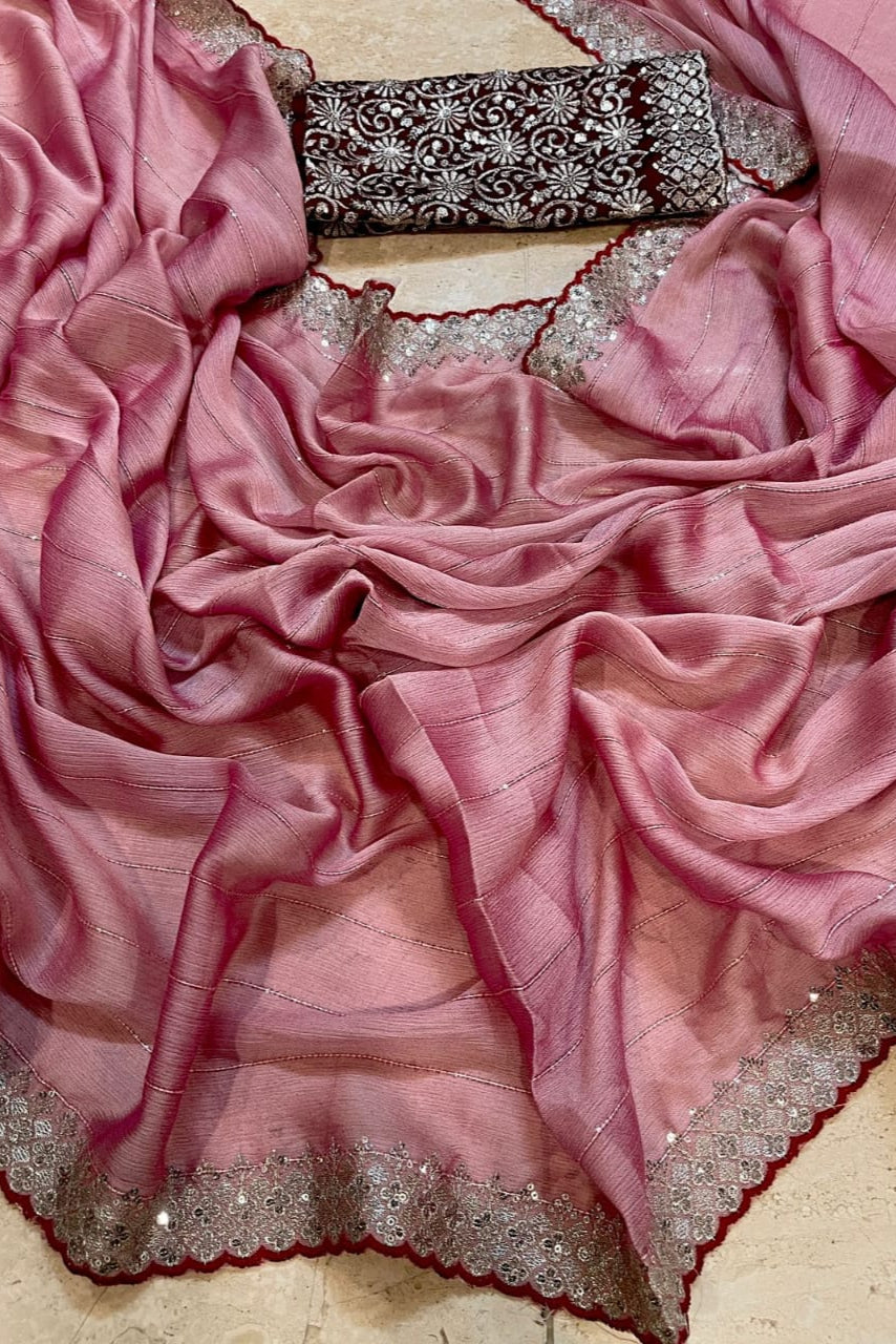 Nature Symphony Chiffon Saree