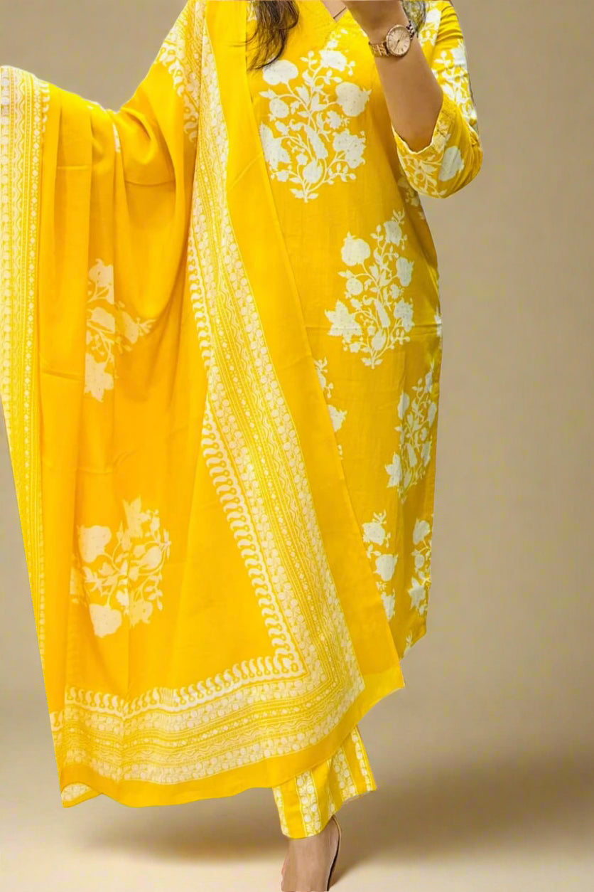 Forever Downstream Cotton Kurti Set