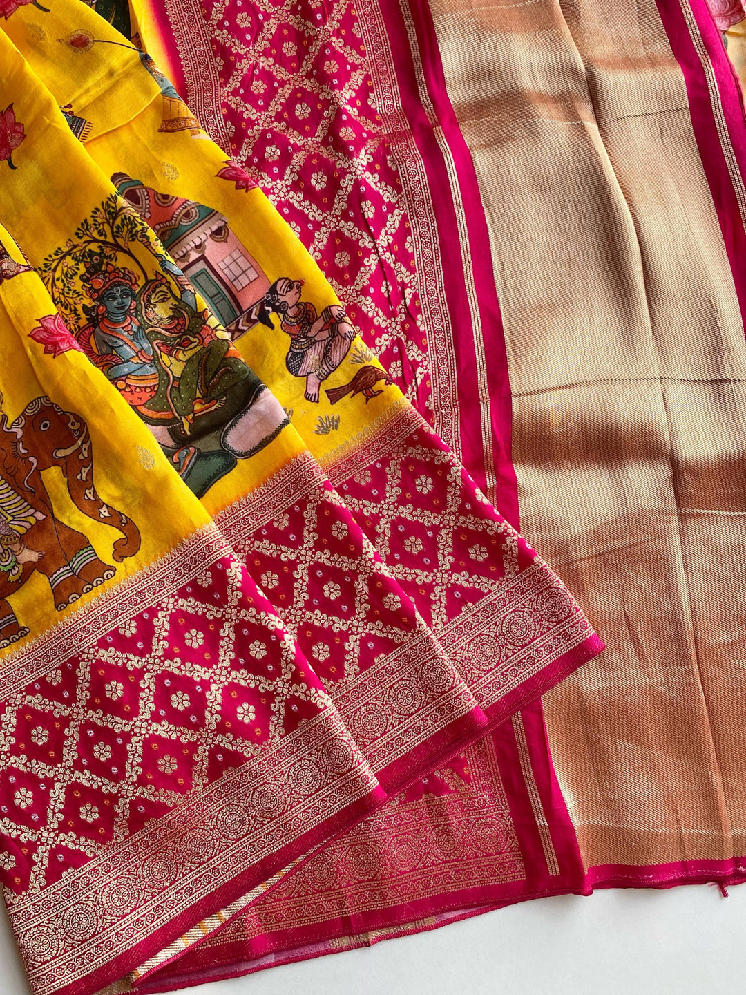 Auspicious Vision Georgette Silk Saree