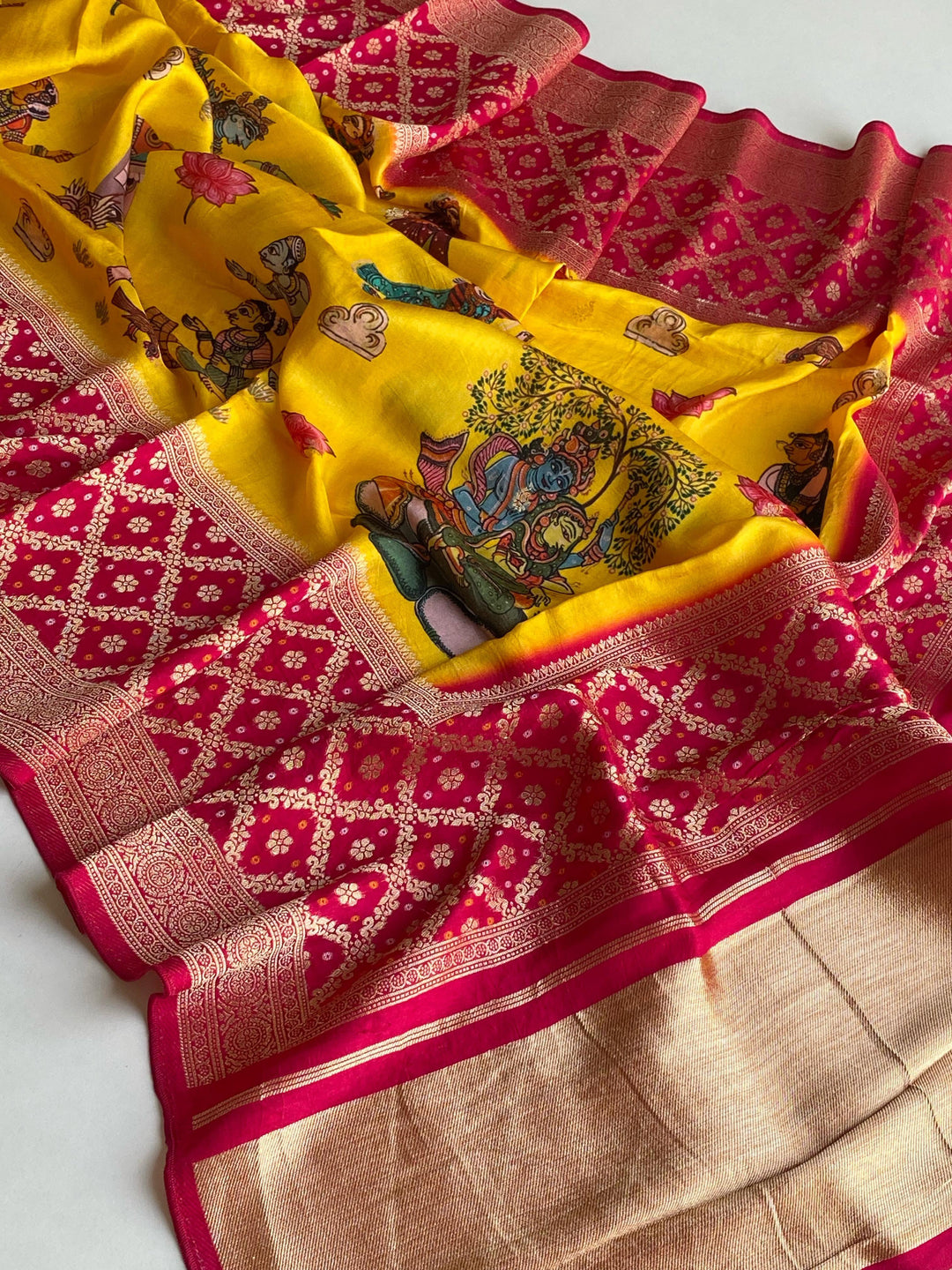 Auspicious Vision Georgette Silk Saree