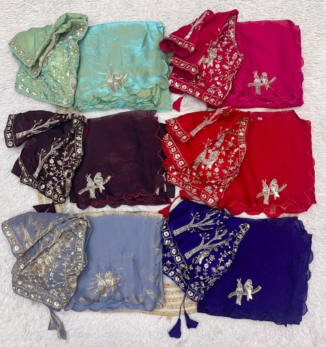 Crush With Designer Satin Silk Saree