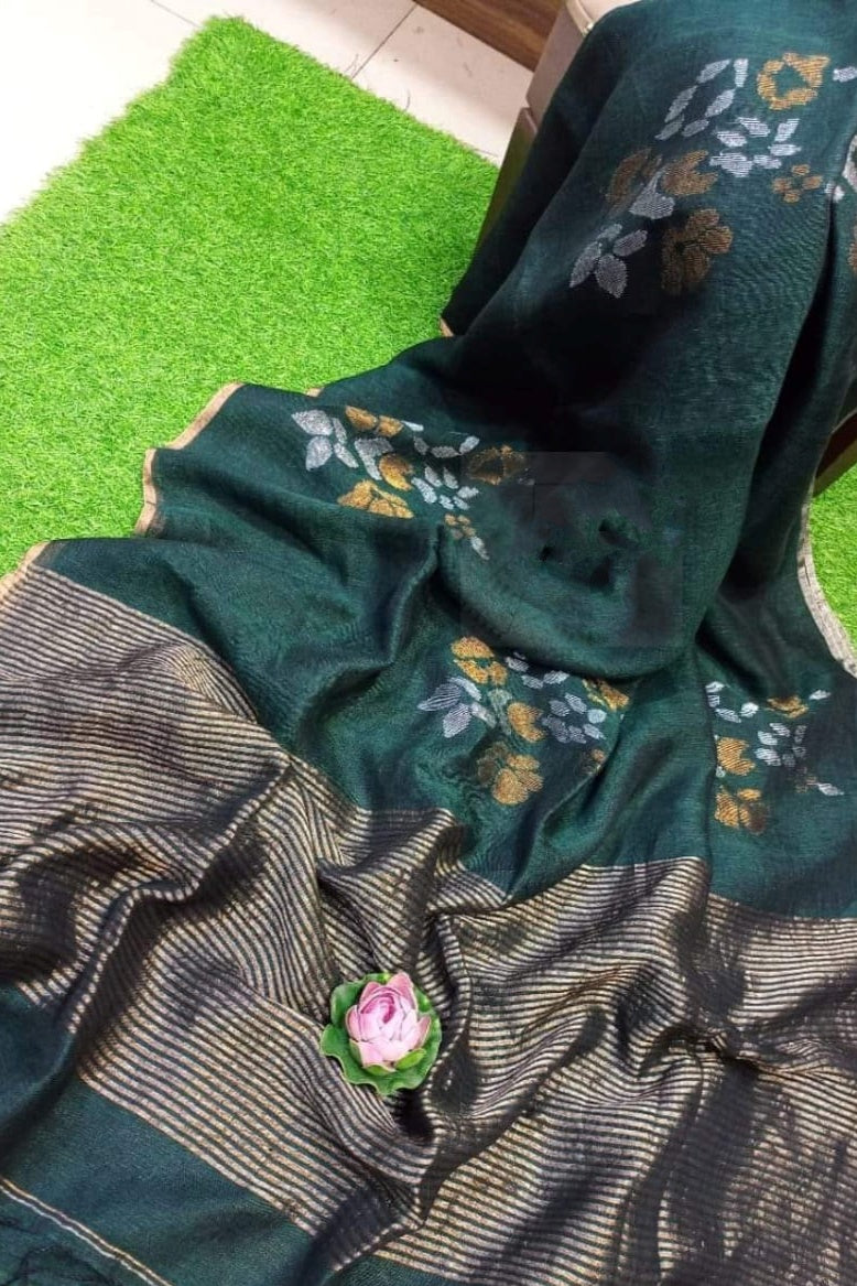 Komolini Linen Jamdani Saree
