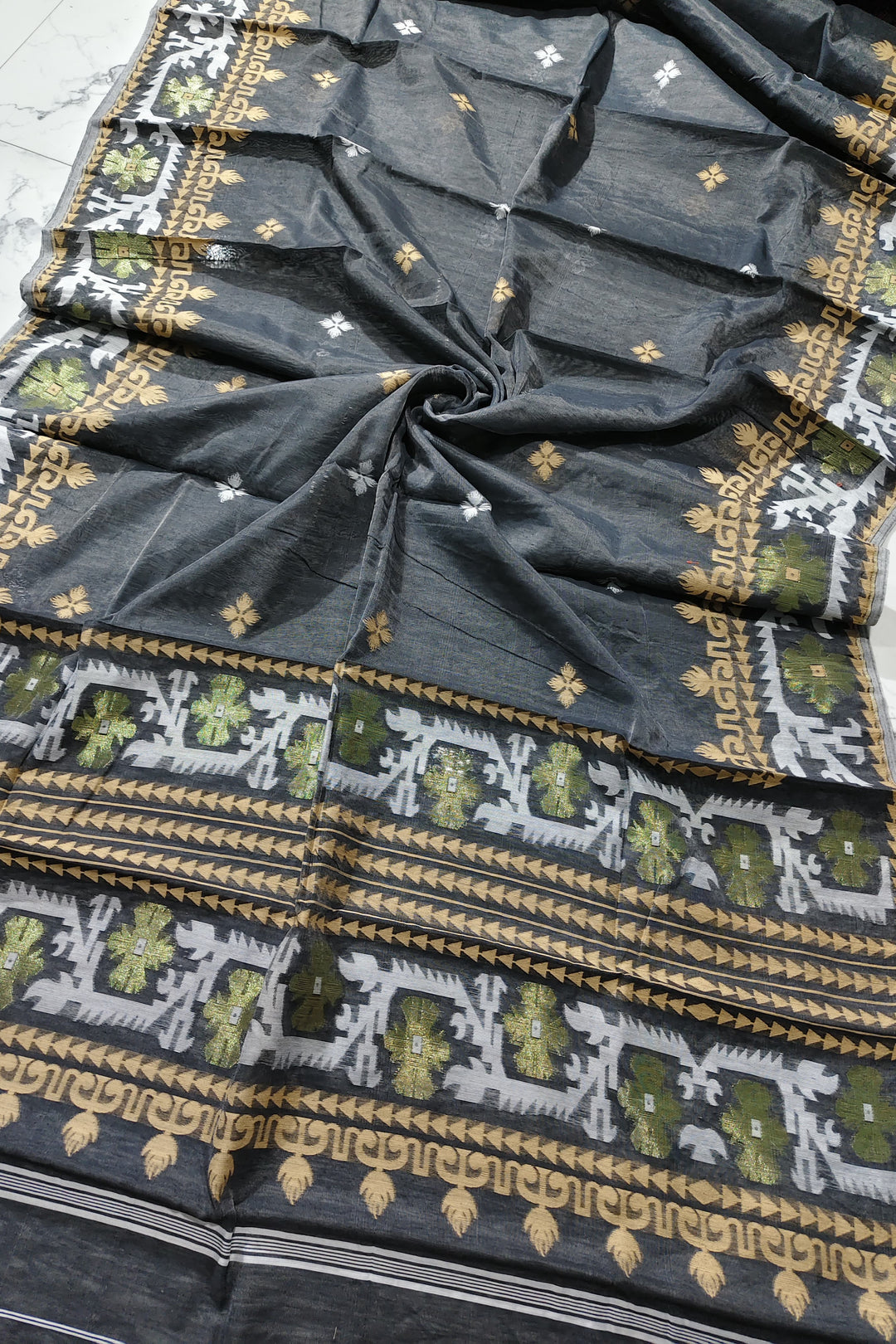 Neelkatha Dhakai Jamdani Saree