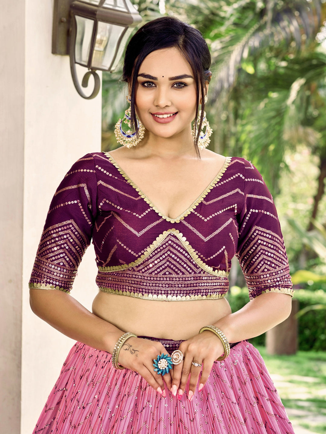 Light of Elegance Fancy Silk Lehenga