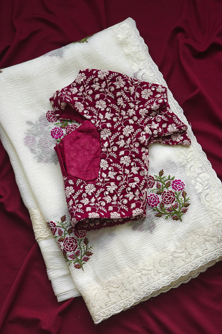 Canvas Couture Crush Chiffon Georgette Saree