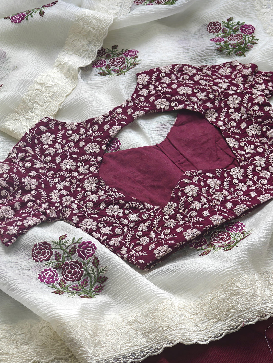 Canvas Couture Crush Chiffon Georgette Saree