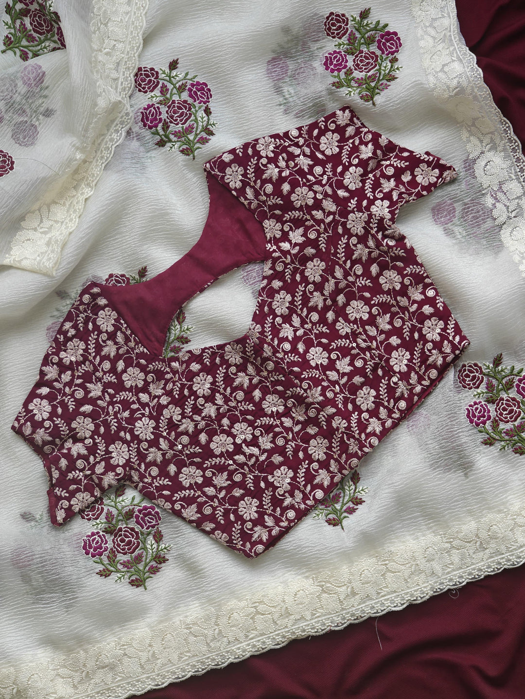 Canvas Couture Crush Chiffon Georgette Saree