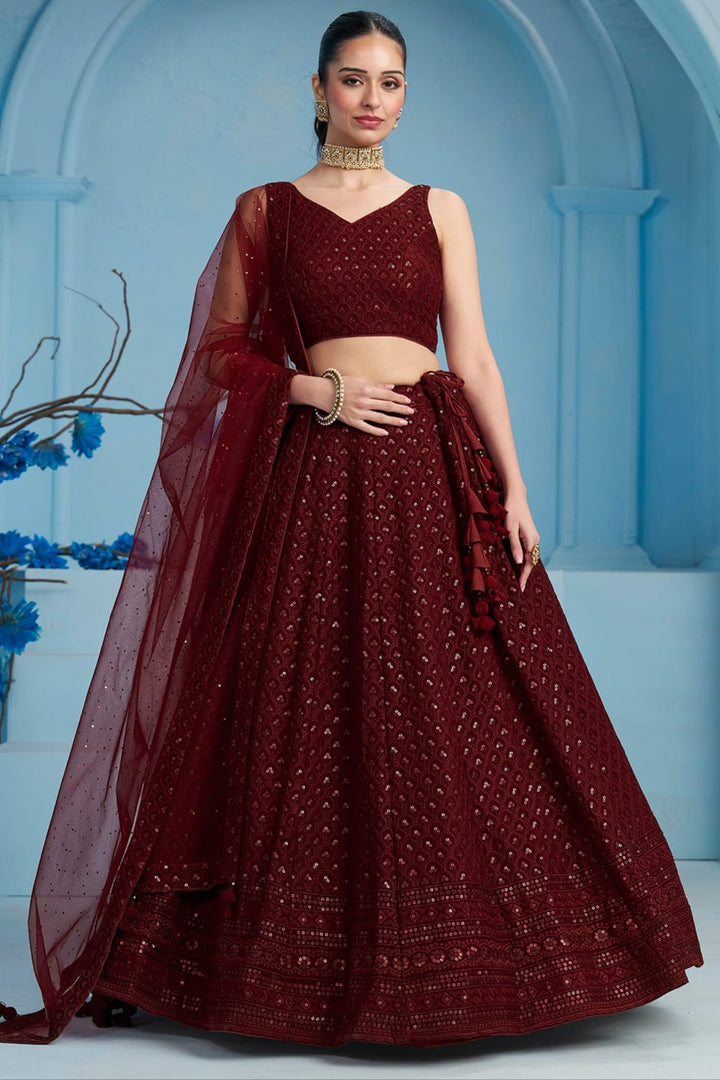 Ishq-e-Aangan Georgette Lehenga