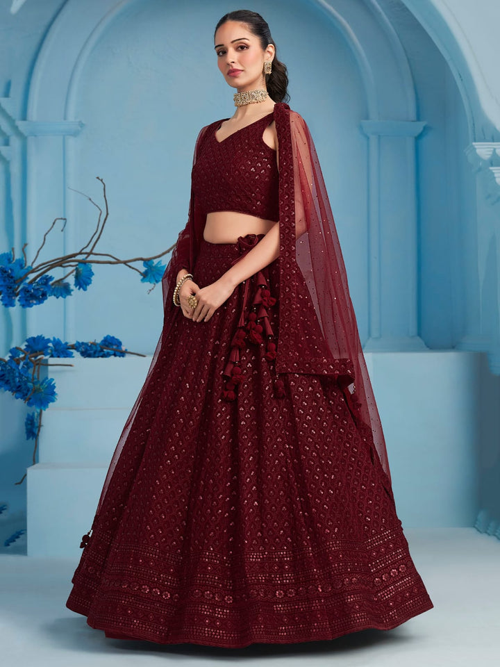 Ishq-e-Aangan Georgette Lehenga