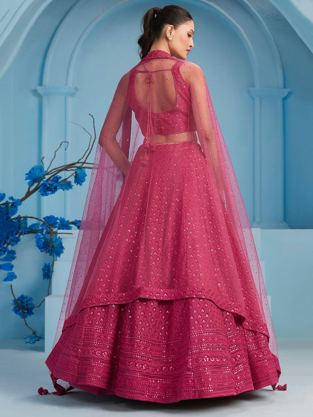 Ishq-e-Aangan Georgette Lehenga