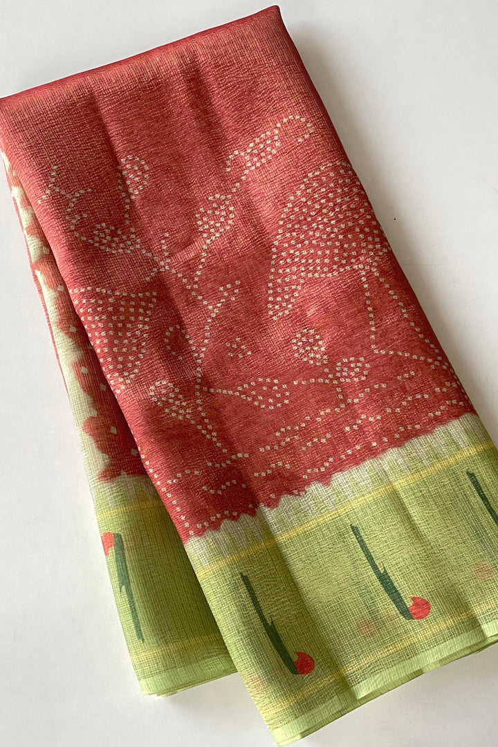 Gleam Of Manjari Kota Doriya Silk Saree