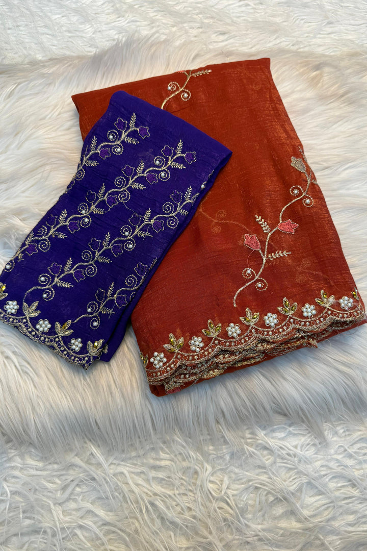 Slightly Romantic Crush Silk Saree