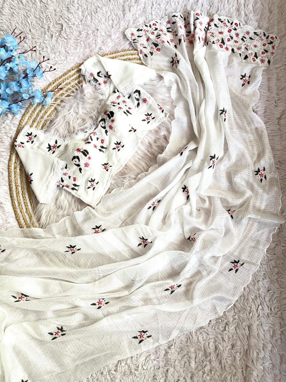 Threaded Grace Kota Doriya Saree