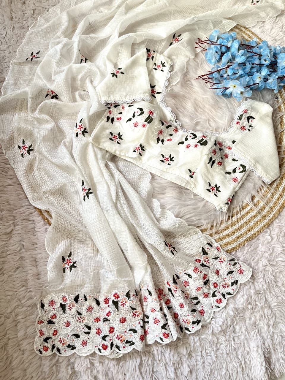 Threaded Grace Kota Doriya Saree