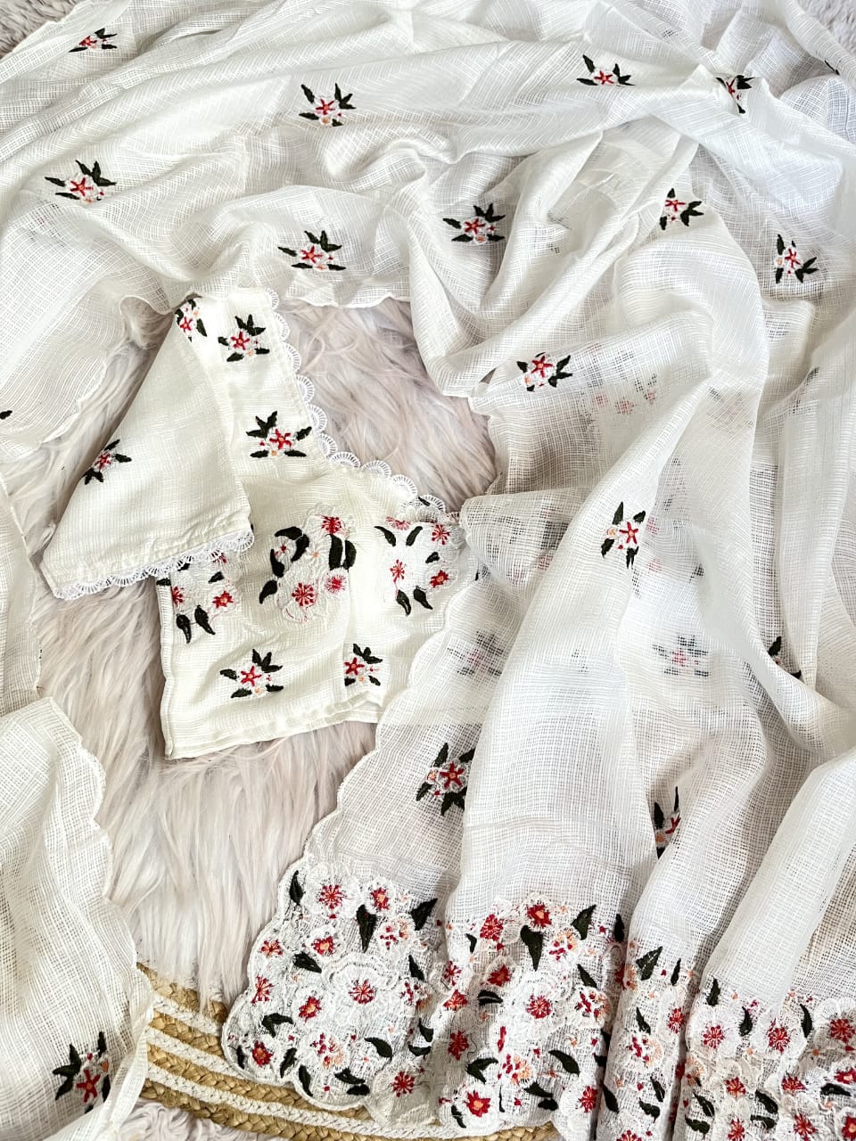 Threaded Grace Kota Doriya Saree