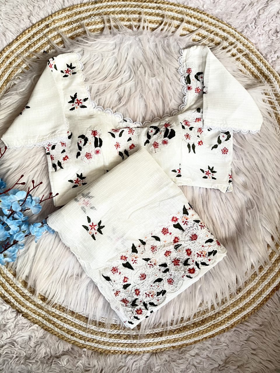 Threaded Grace Kota Doriya Saree