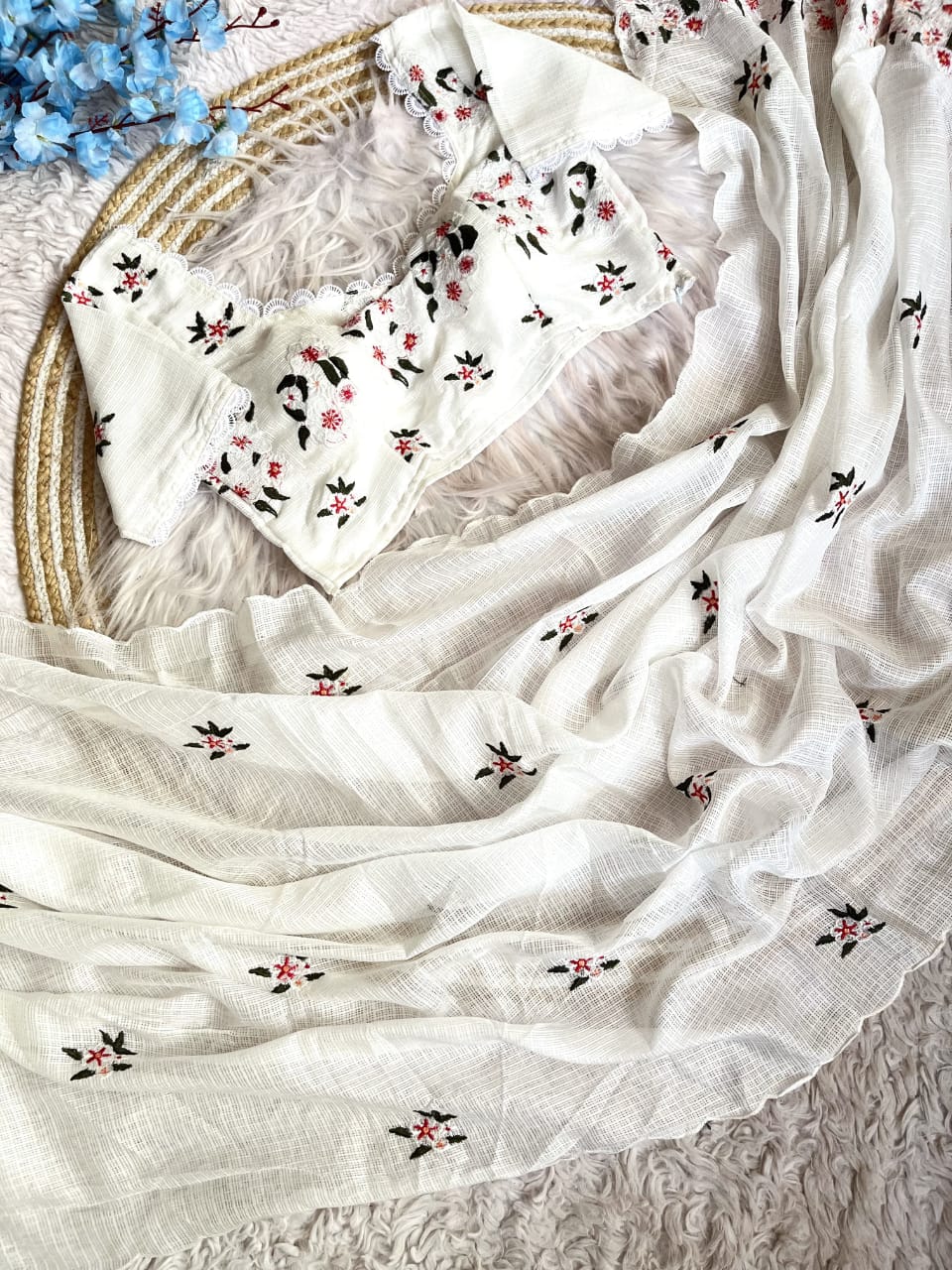 Threaded Grace Kota Doriya Saree