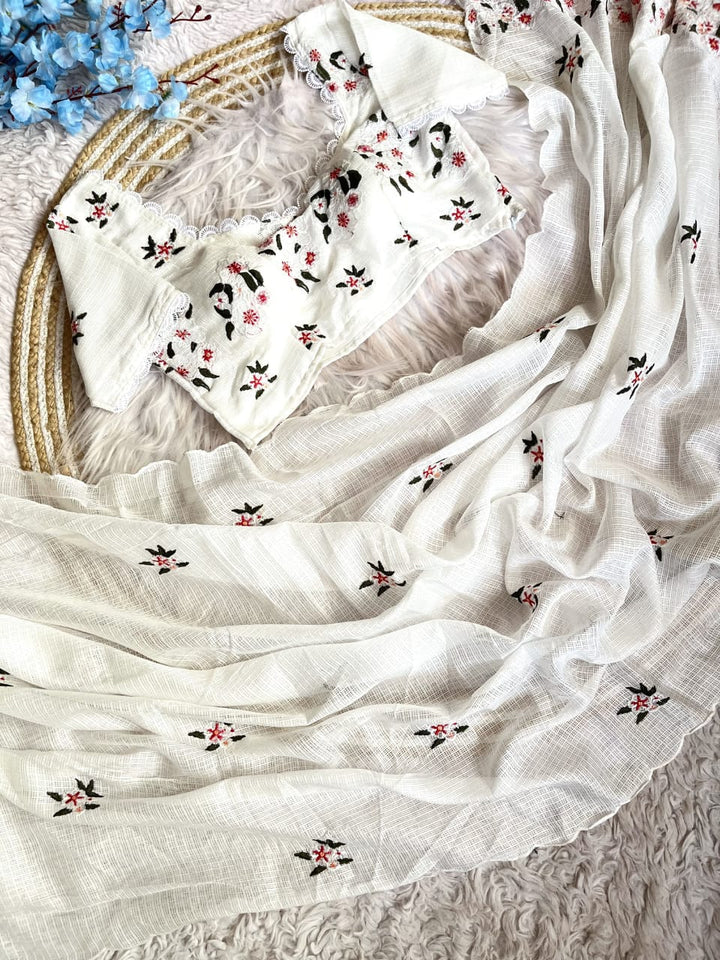 Threaded Grace Kota Doriya Saree