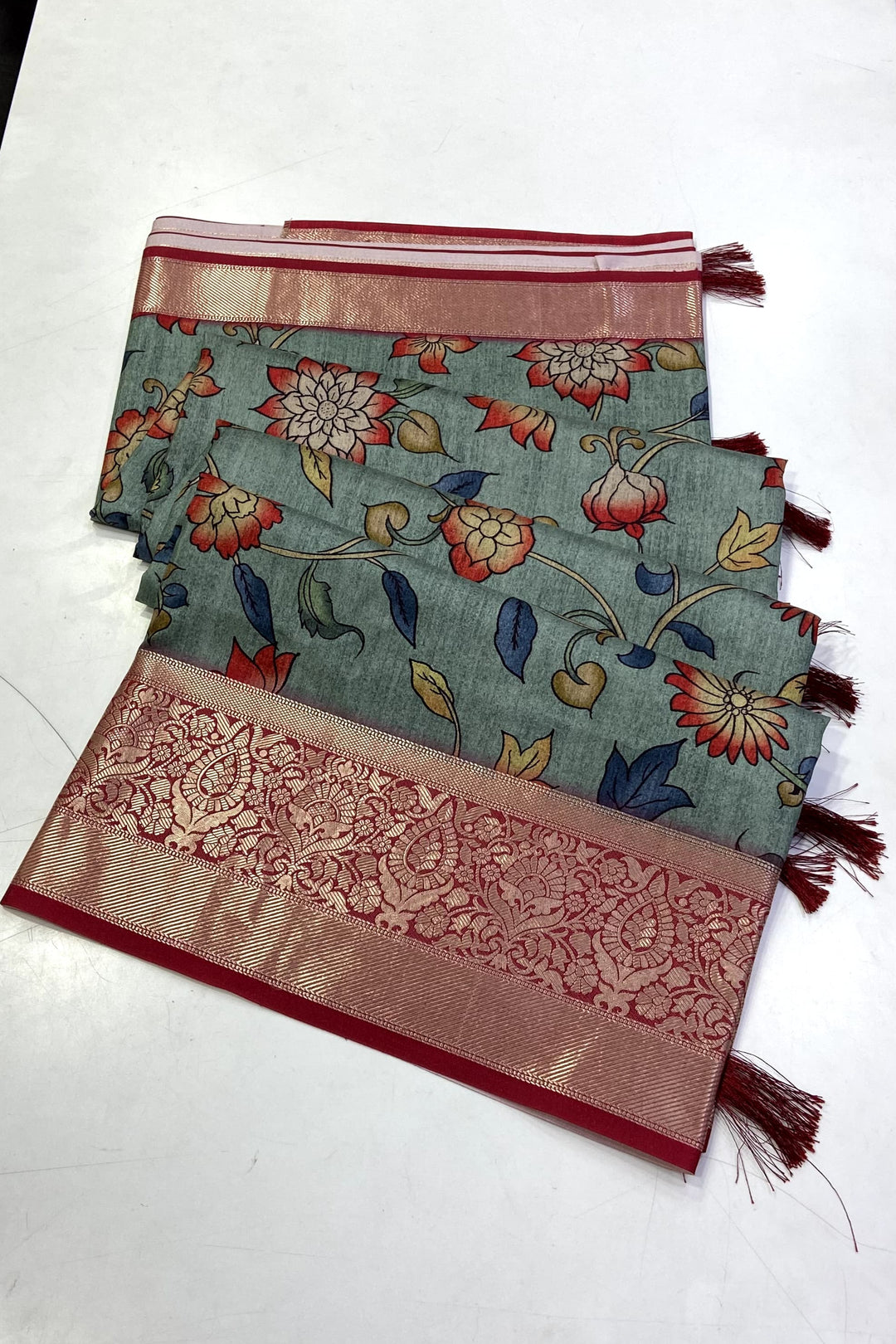 Classic Culture Tussar Silk Saree