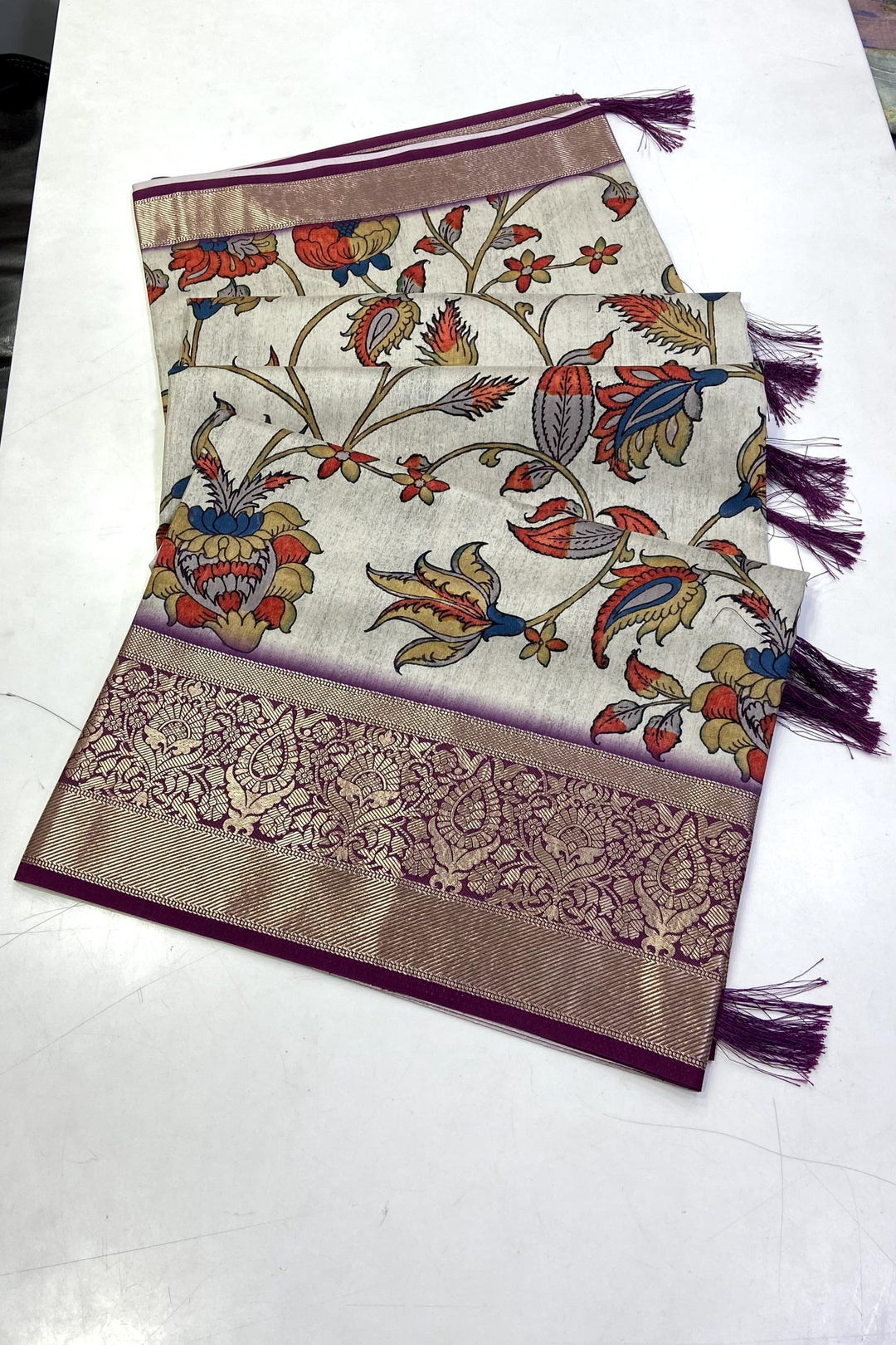 Classic Culture Tussar Silk Saree